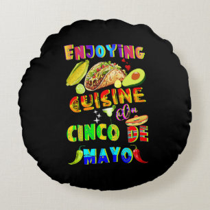 Cojín Redondo Cocina De Cinco De Mayo