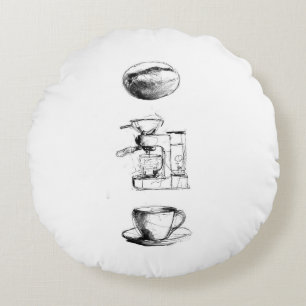Cojín Redondo Coffee Lover Set