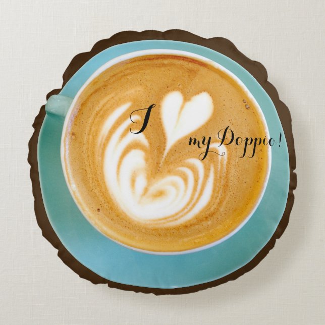 Cojín Redondo Coffeenista (Anverso)