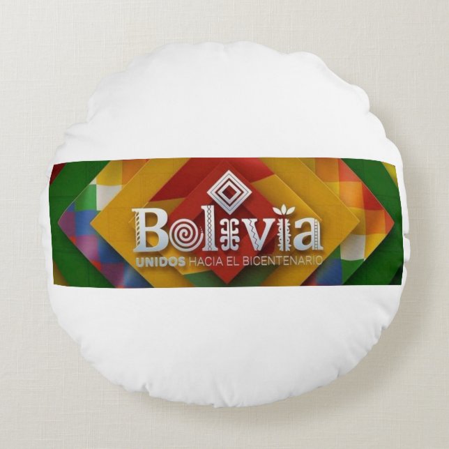 Cojín Redondo Cokin unidos hacia el bicentenario (Anverso)