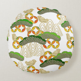 Cojín Redondo Colchón japonés Zabuton de 16"