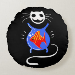 Cojín Redondo Colchón redondo Ghost Kitty Cat