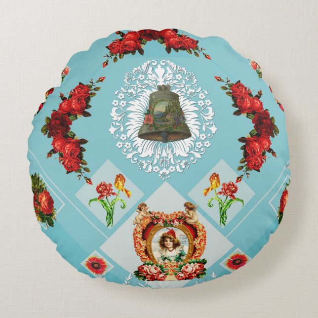 Cojín Redondo Colección de cosechas (Anverso)