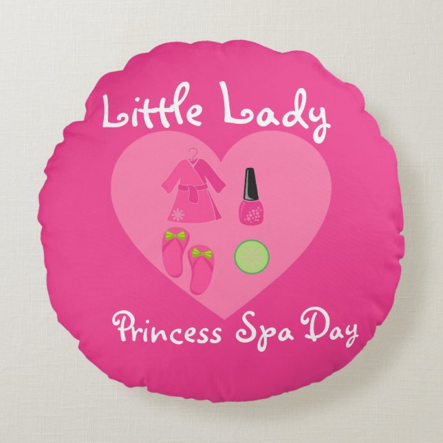 Cojín Redondo Colección de expresiones infantiles (Anverso)