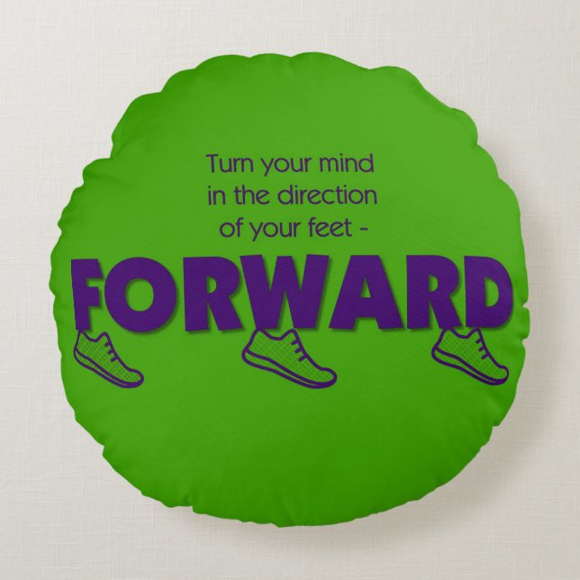 Cojín Redondo Colección FORWARD (Anverso)