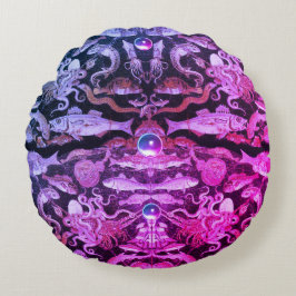 Cojín Redondo COLECCIÓN POMPEII/ VIDA Náutica Azul rosa Náutico