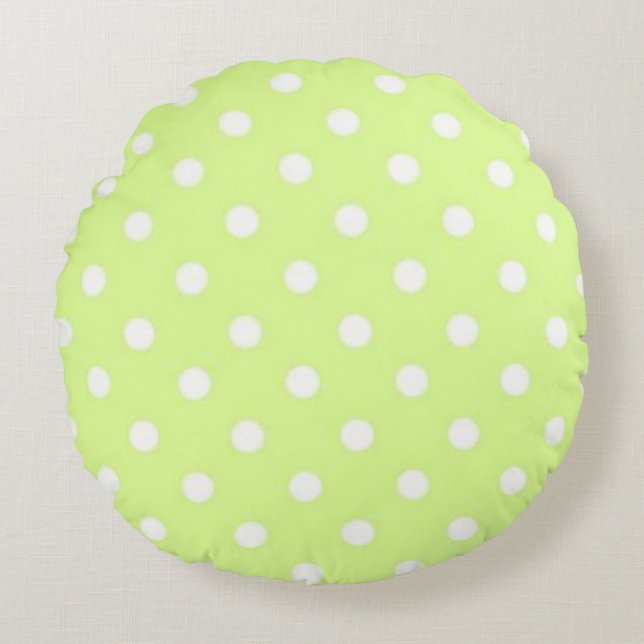 Cojín Redondo Colección Pretty In Polka Dots (Anverso)