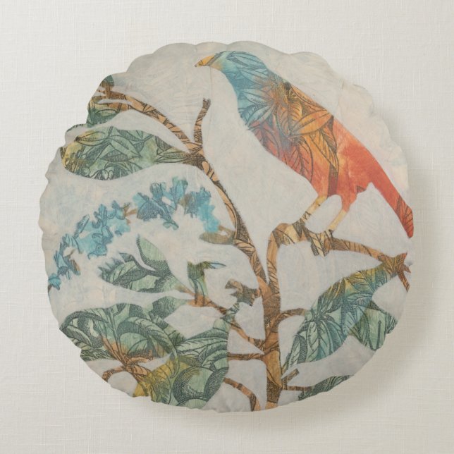 Cojín Redondo Collage aéreo II (Anverso)