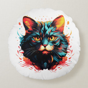 COJÍN REDONDO COLOR CAT
