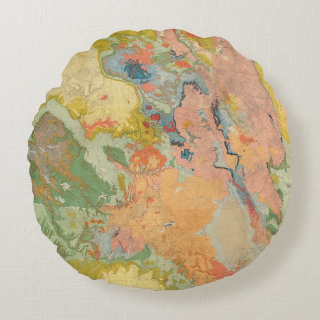 Cojín Redondo Colorado compuesto (Anverso)