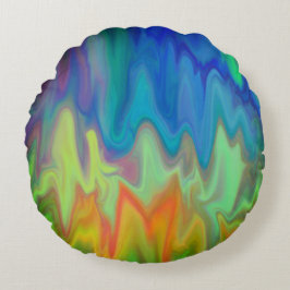 Cojín Redondo Colores Ardientes