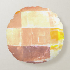 Cojín Redondo Colores blandos amarillos Vwndretti