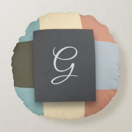 Cojín Redondo colores cuadrados