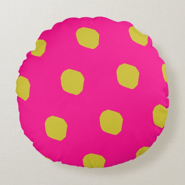 Cojín Redondo Colores jazosos Round Pillow (Anverso)