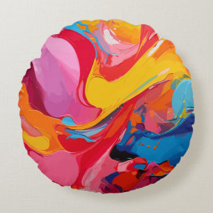 Cojín Redondo Colores vibrantes