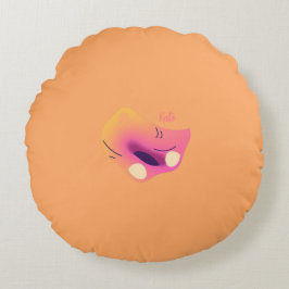 Cojín Redondo Colorful Abstract Throw Pillow