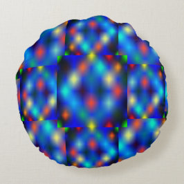 Cojín Redondo Colorida, la imagen simula la flotación de la sola