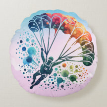 Colorido Skydiver acuático