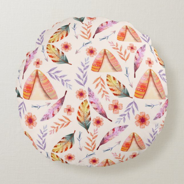 Cojín Redondo Colourful Ring  Pillow Design  (Anverso)