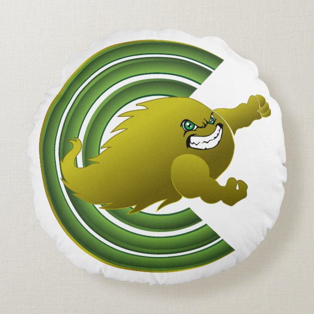 Cojín Redondo Cometas de Coloma #2 (Anverso)