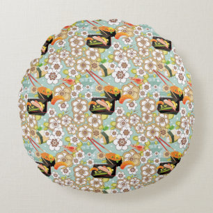 Cojín Redondo Comida japonesa: Modelo 4 del sushi