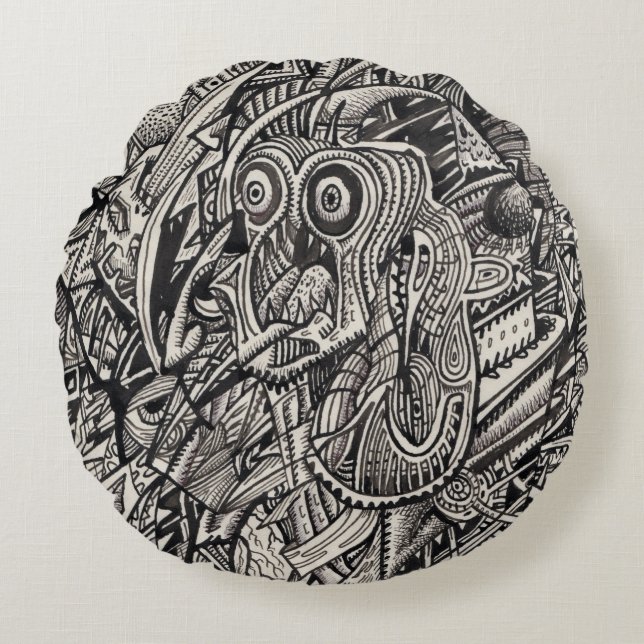 Cojín Redondo Complejo Jonah (Anverso)