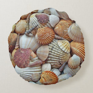 Cojín Redondo conchas marinas