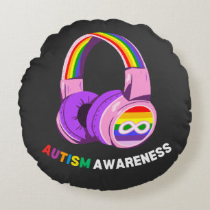 Cojín Redondo Conciencia sobre el Autismo