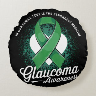 Cojín Redondo Conciencia sobre glaucoma medicina