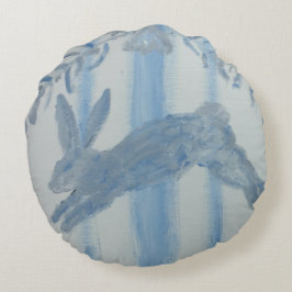 Cojín Redondo Conejo de conejo de conejo de campo francés