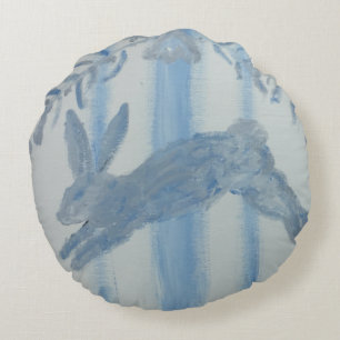 Cojín Redondo Conejo de conejo de conejo de campo francés