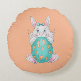 Cojín Redondo Conejo de Pascua