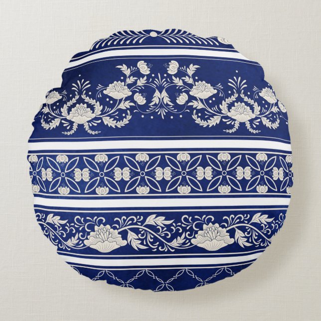 Cojín Redondo Conjunto sin problemas de cinco bordes (Anverso)