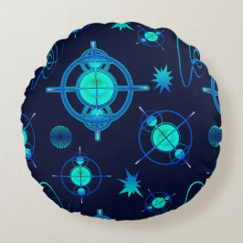 Cojín Redondo Connected Minds Pattern