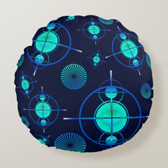 Cojín Redondo Connected Minds Pattern 2 (Anverso)