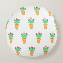 Cojín Redondo cono de helado