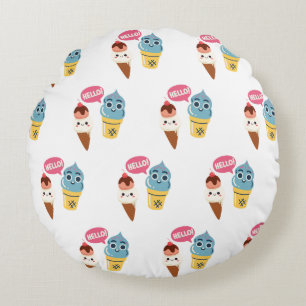 Cojín Redondo cono de helado
