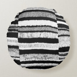 Cojín Redondo contempory moderno original de los remolinos