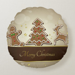Cojín Redondo Cookies de Gingerbread
