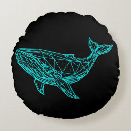 Cojín Redondo Cool Gamer Whale Throw Pillow