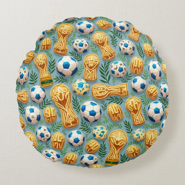 Cojín Redondo Copa Mundial (Anverso)