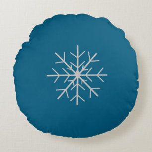 Cojín Redondo Copo de nieve