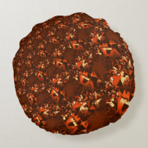 Coral marrón brillante y grabado en relieve