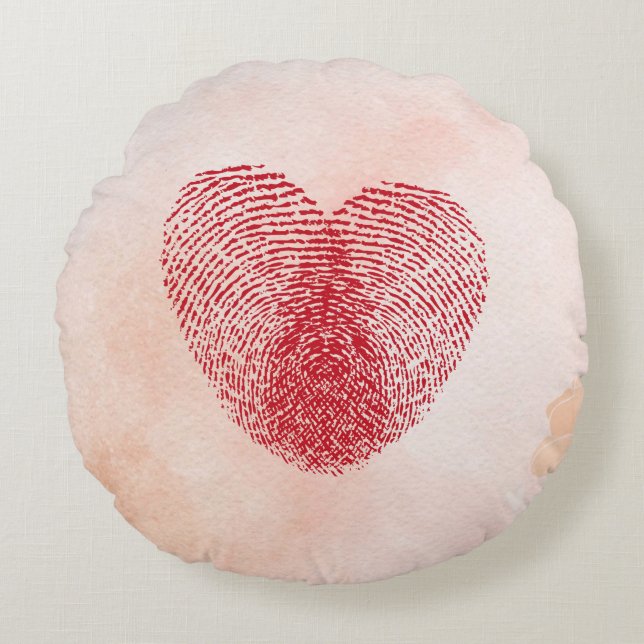 Cojín Redondo Corazón (Anverso)