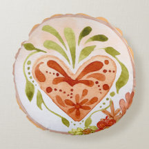 Corazón floral otoñal