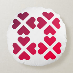 Cojín Redondo corazones de amor