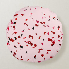 Cojín Redondo Corazones de amor
