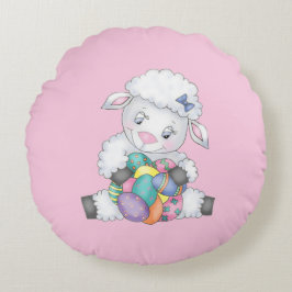 Cojín Redondo Cordero de Pascua