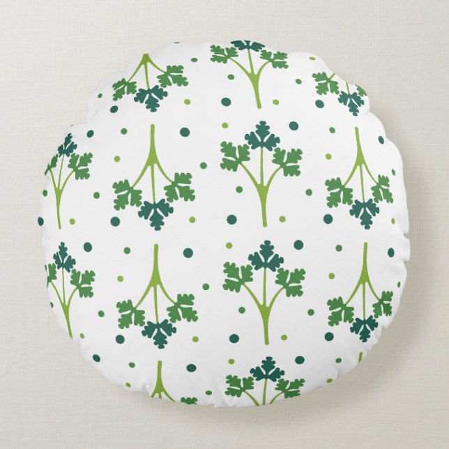 Cojín Redondo Coriandrum (Anverso)