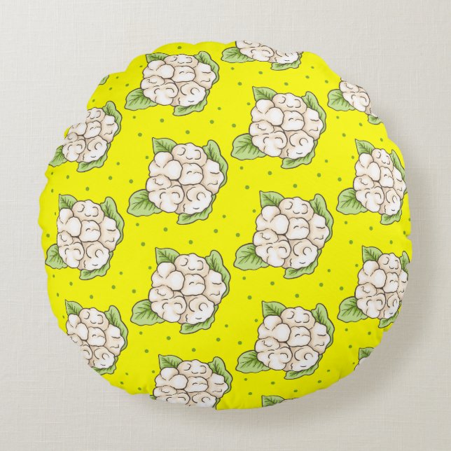 Cojín Redondo Corona de nieve (Anverso)